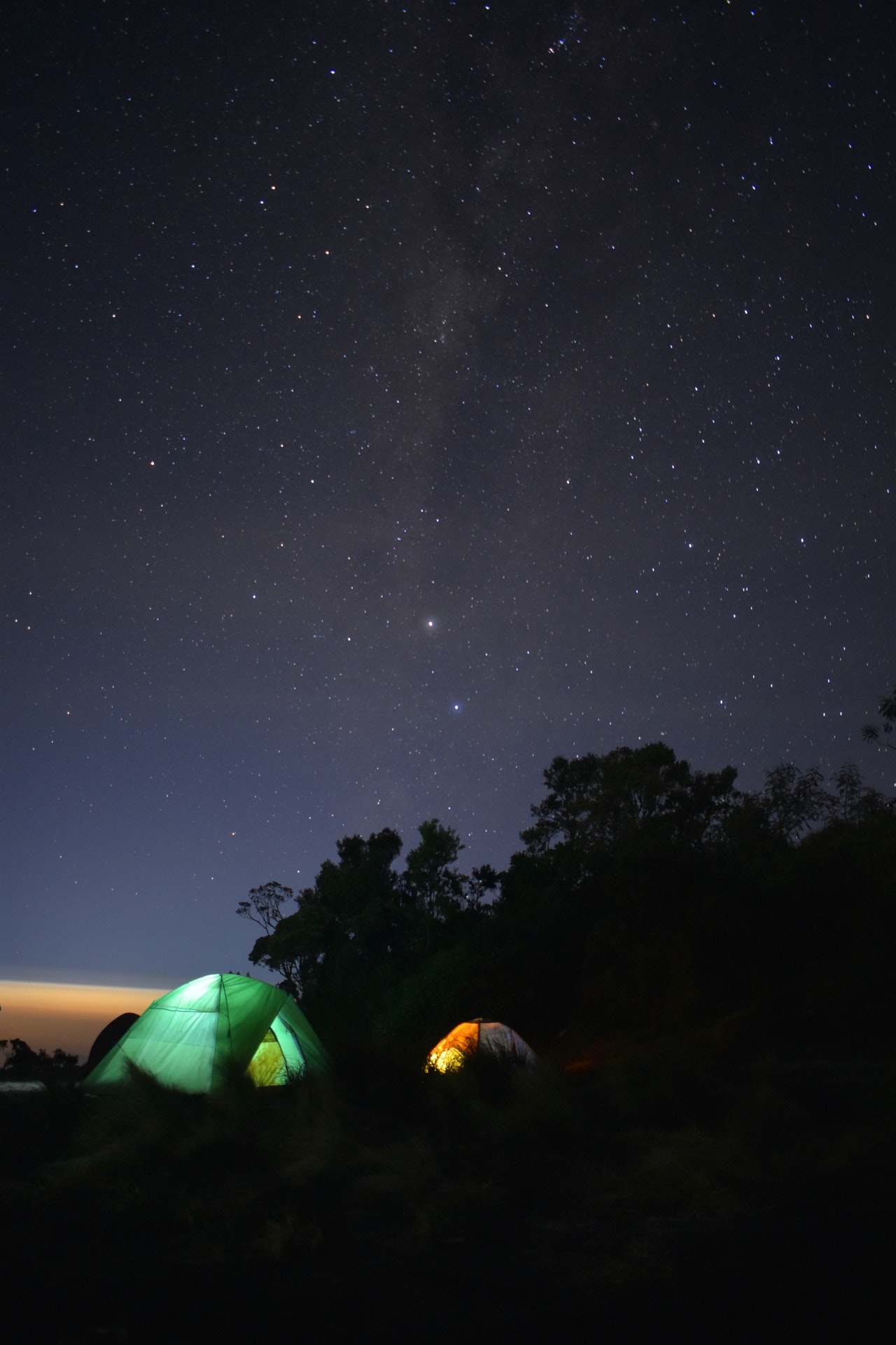 camping under the stars