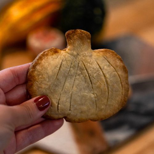pumpkin shaped cookie