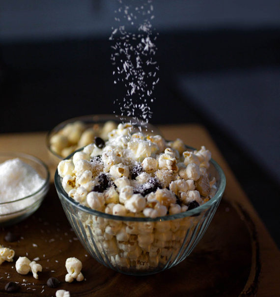 coconut macadamia popcorn