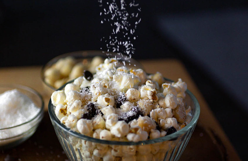 coconut macadamia popcorn