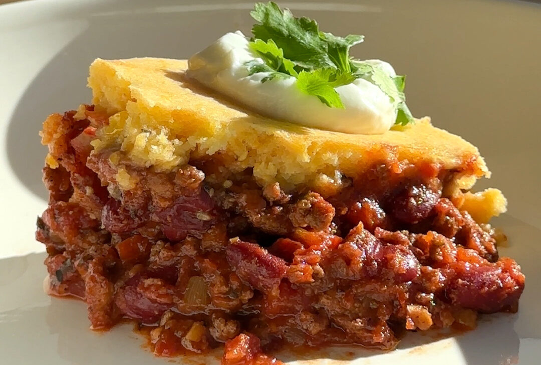 Cozy Chili Cornbread Bake
