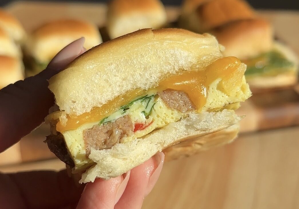 Sheet Pan Omelette Breakfast Sliders