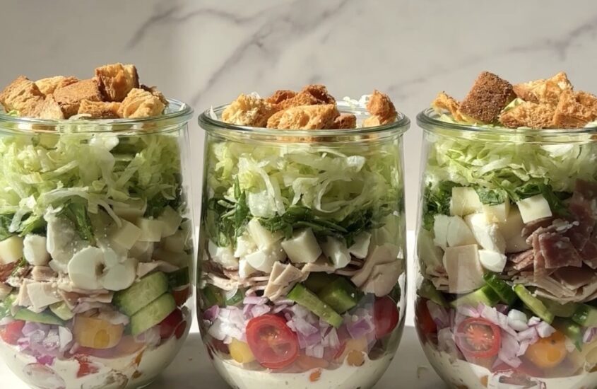 Grinder Salad Jars