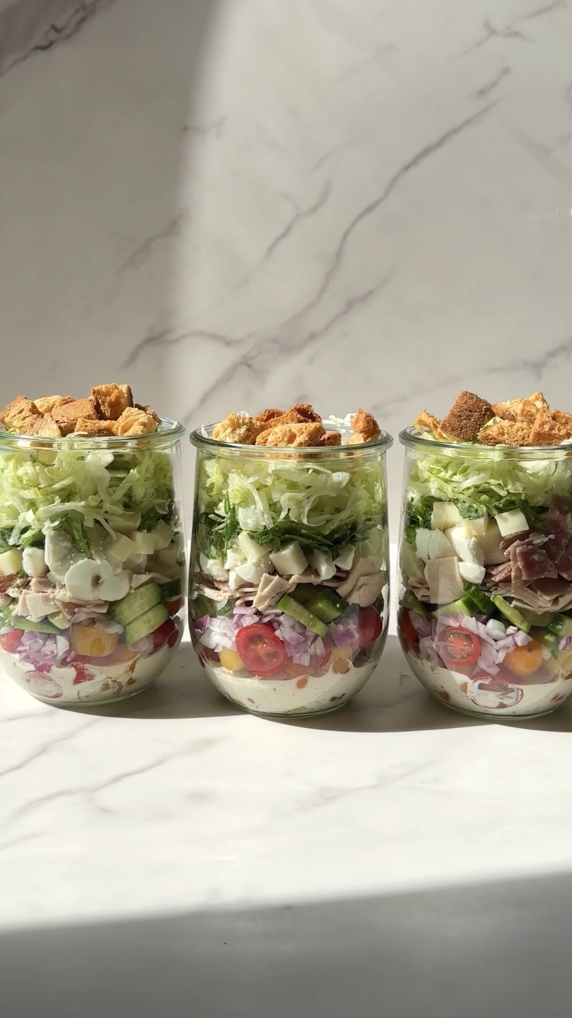 Grinder Salad Jars