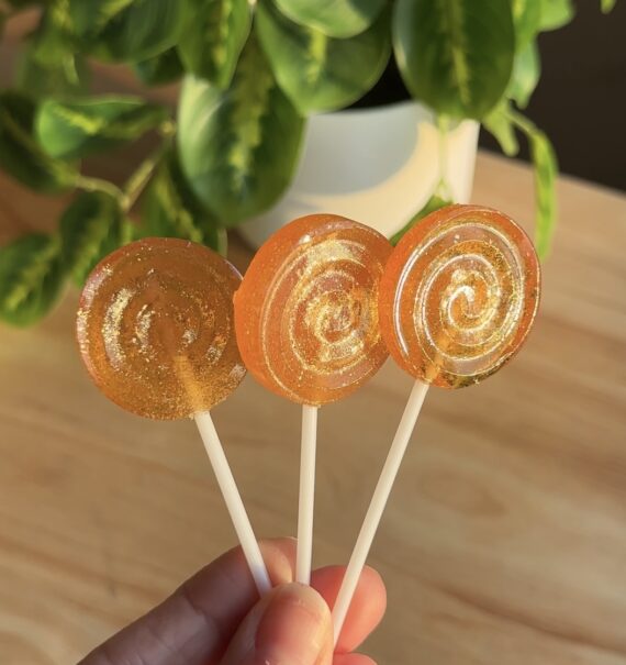 homemade honey lollipops