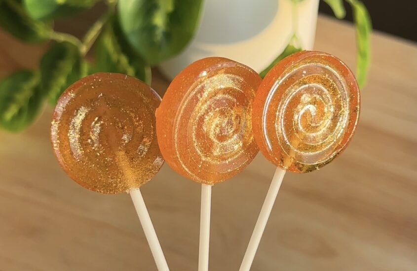 homemade honey lollipops