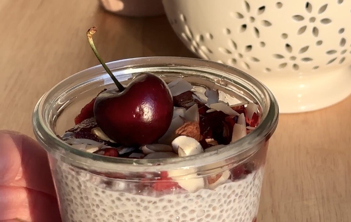 Very Cherry Chia Pudding