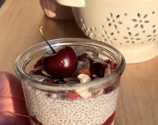 Very Cherry Chia Pudding