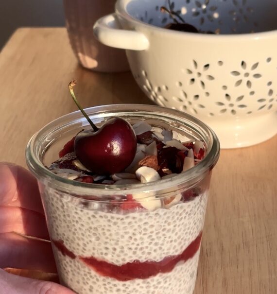 Very Cherry Chia Pudding