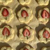 Rosemary Shortbread Flower Cookies