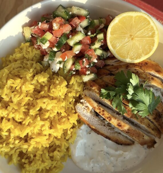golden chicken bowls